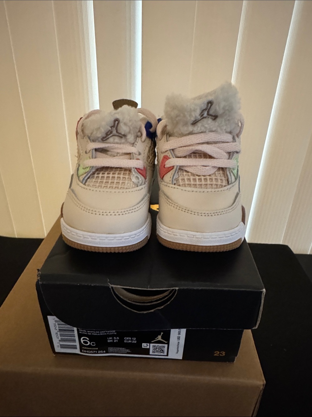 Jordan Kids Retro 4 Where the wild things are color way.